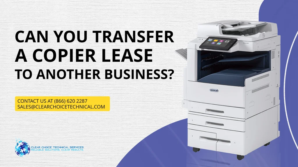 Xerox AltaLink MFP illustrating how to transfer a copier lease in Columbus to another business