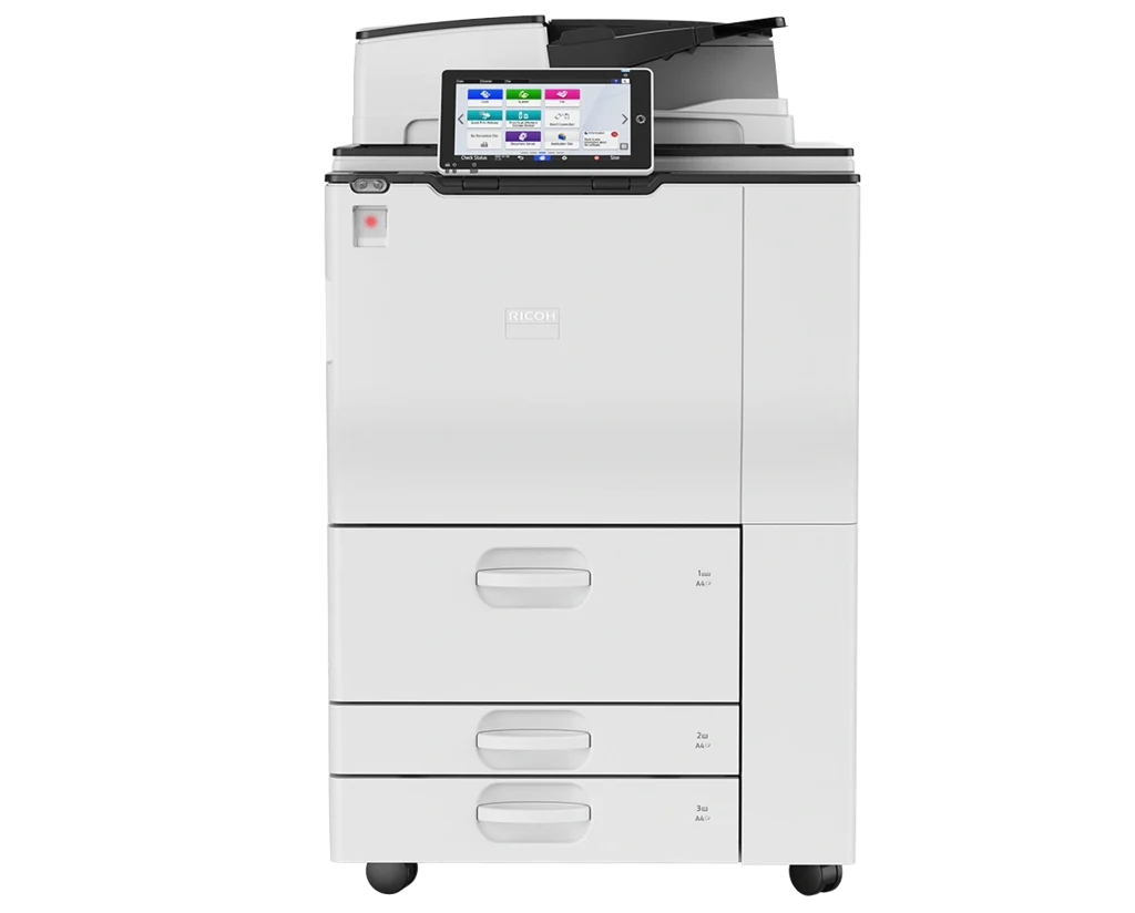 Professional Ricoh multifunction color copier for lease in Columbus and the Franklin County commercial service area
